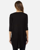 Amos Rib Oversized Tee Black - PINK ARROWS