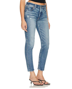 Annesdale Tapered Mid Jeans - PINK ARROWS