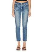 Annesdale Tapered Mid Jeans - PINK ARROWS