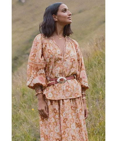 Annie Blouse Peach - PINK ARROWS