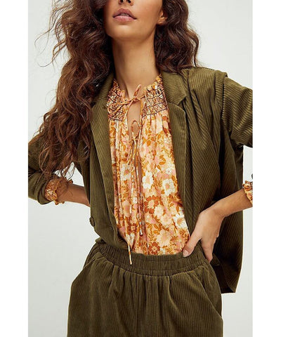 Annie Blouse Peach - PINK ARROWS