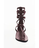 Anya Wrap Sandal Oxblood - PINK ARROWS