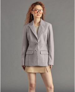 Aria Vegan Blazer Lavender - PINK ARROWS