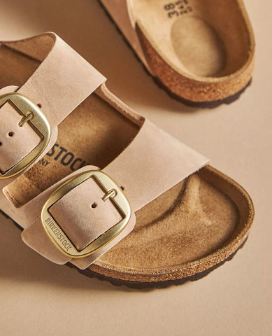 Arizona Big Buckle Sandcastle Nubuck - PINK ARROWS