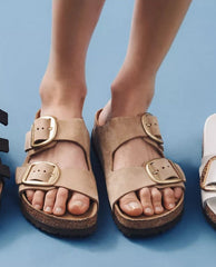 Arizona Big Buckle Sandcastle Nubuck - PINK ARROWS