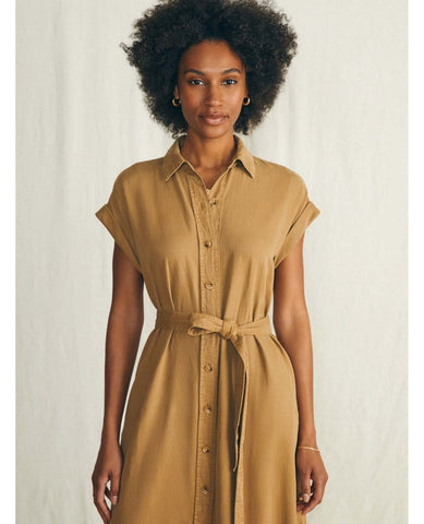 Arlie Shirtdress Short Sleeve Antique Bronze - PINK ARROWS
