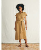Arlie Shirtdress Short Sleeve Antique Bronze - PINK ARROWS