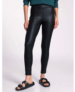 Ava Vegan Leggings Black - PINK ARROWS