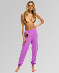 Aviator Nation Venice Sweatpant Neon Purple - PINK ARROWS