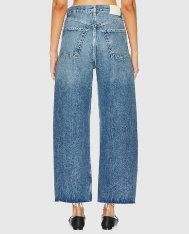 Ayla Raw Hem Crop Jeans Doheny - PINK ARROWS