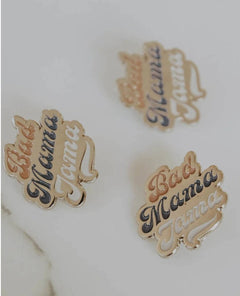 Bad Mama Jama Enamel Pin - PINK ARROWS