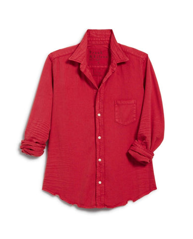 Barry Tailored Shirt Saffron Red - PINK ARROWS