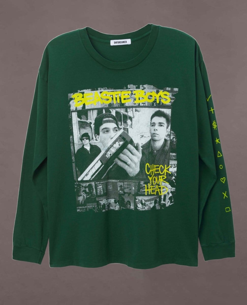 Beastie Boys Check your Head Long Sleeve Merch Tee - PINK ARROWS