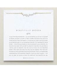Beautifully Broken Dainty Necklace 14k Gold - PINK ARROWS