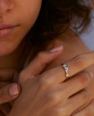 Beautifully Broken Ring Gold - PINK ARROWS