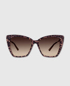 Becky II Leopard Tortoise Brown Gradient Sunglasses - PINK ARROWS