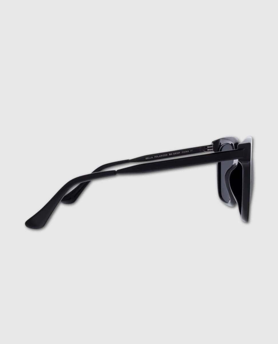 Bella Black + Grey Polarized Sunglasses - PINK ARROWS