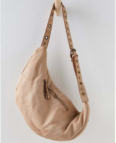 Bella Large Crossbody Belt Bag Bone - PINK ARROWS