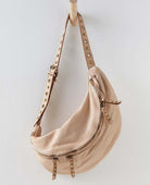 Bella Large Crossbody Belt Bag Bone - PINK ARROWS