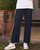 Bella Triple Fleece Sweatpant Navy - PINK ARROWS