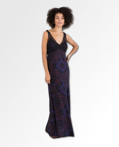Belle Lace Maxi Dress - PINK ARROWS