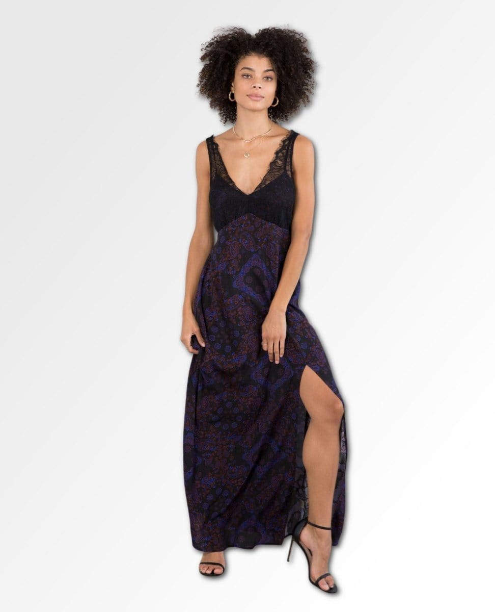 Belle Lace Maxi Dress - PINK ARROWS