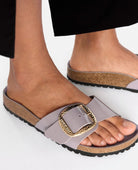 Birkenstock Madrid High Shine Faded Purple - PINK ARROWS