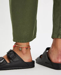 Eva Arizona Big Buckle Black Sandal