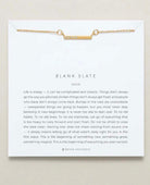 Blank Slate Necklace Gold - PINK ARROWS