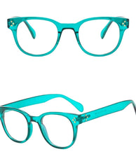 Blue Light Blocker Glasses Retro Teal - PINK ARROWS