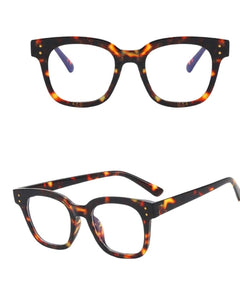 Blue Light Blocker Glasses Thick Tortoise Frame - PINK ARROWS