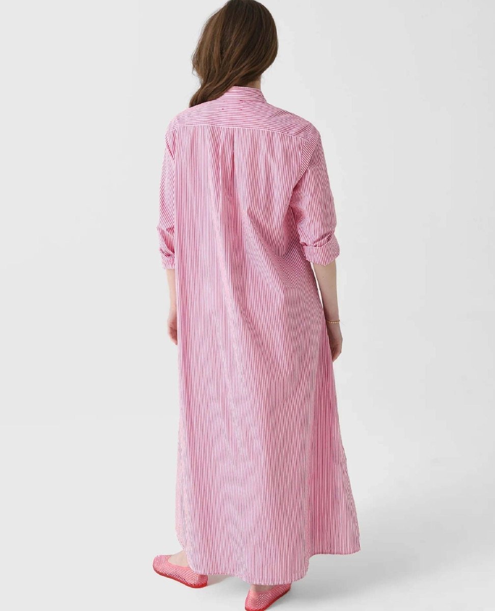 Boden Shirt Dress Berry Pink - PINK ARROWS