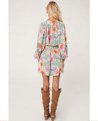 Bohème Mini Dress Spring - PINK ARROWS
