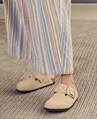Boston Big Buckle Sandcastle Nubuck - PINK ARROWS