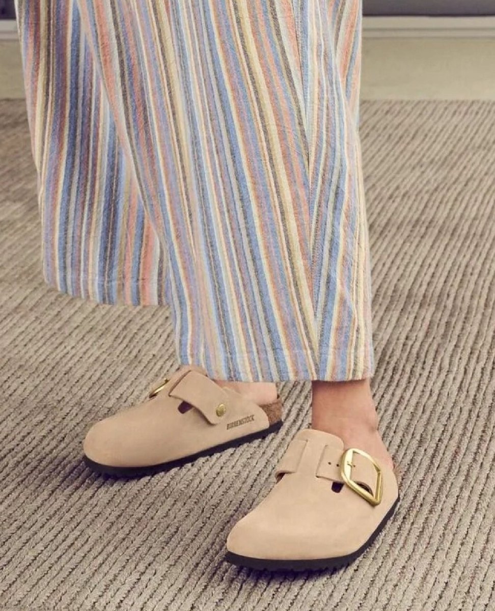 Boston Big Buckle Sandcastle Nubuck - PINK ARROWS