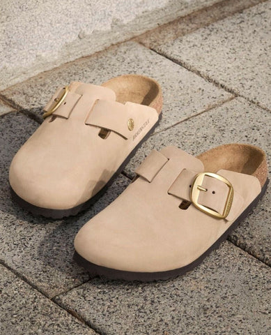 Boston Big Buckle Sandcastle Nubuck - PINK ARROWS