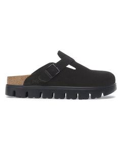 Boston Chunky Black Suede - PINK ARROWS