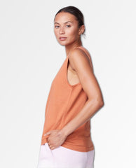 Boyfriend Muscle Tank Faded Rust - PINK ARROWS