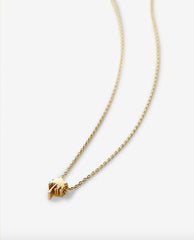 Breathe Icon Necklace 14K Gold - PINK ARROWS