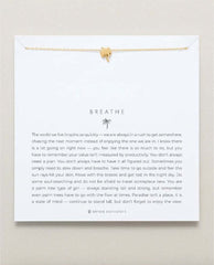 Breathe Icon Necklace 14K Gold - PINK ARROWS