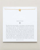Breathe Icon Necklace 14K Gold - PINK ARROWS