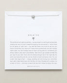 Breathe Icon Necklace Silver - PINK ARROWS