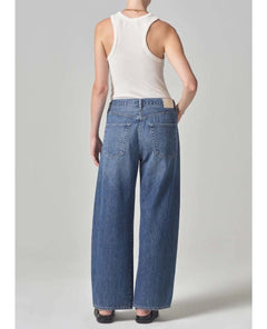 Brynn Drawstring Trouser in Atlantis - PINK ARROWS