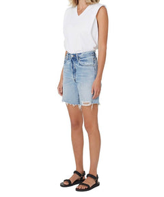 Camilla Frayed Hem Short Summer Shower - PINK ARROWS