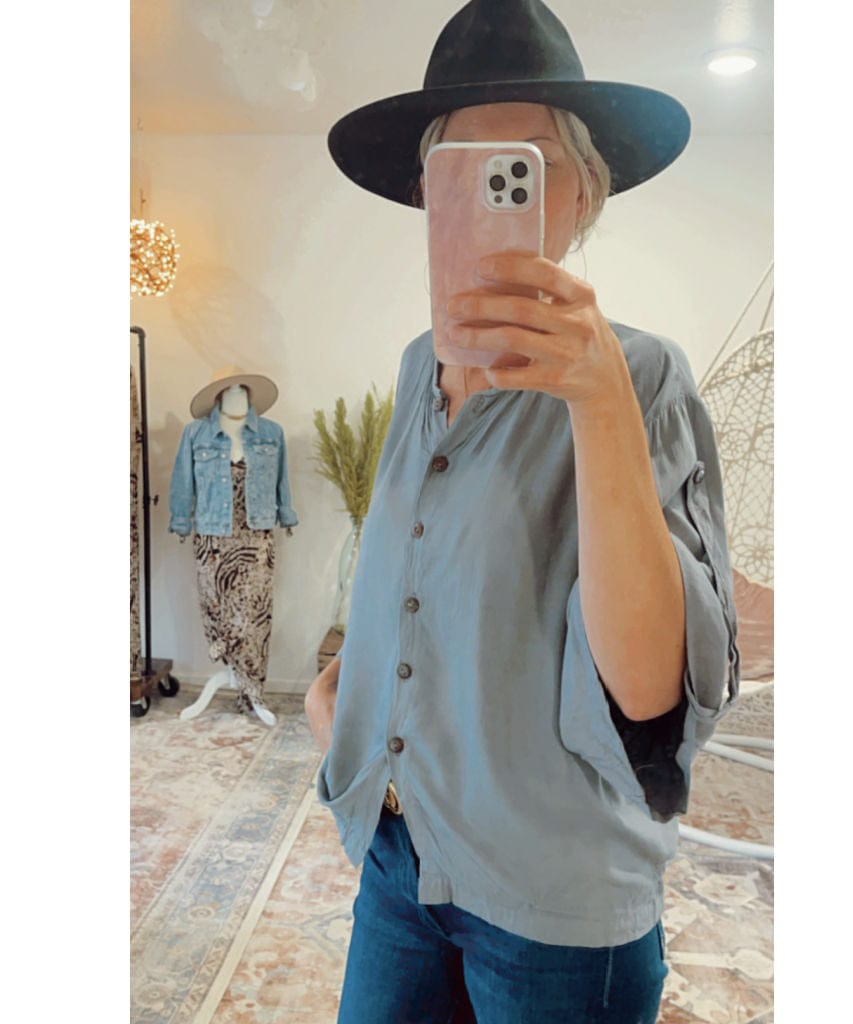 Canal Button Down Storm - PINK ARROWS
