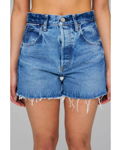 Cary Distressed Denim Hi Cut - Offs - PINK ARROWS