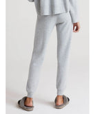 Cashmere Wide Rib Jogger Heather Grey - PINK ARROWS