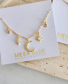 Celestial Charm Necklace - PINK ARROWS
