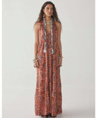 Charlotte Dress Rust Petunia - PINK ARROWS
