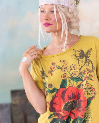 Cherub Poppy Tee Magnolia Pearl - PINK ARROWS